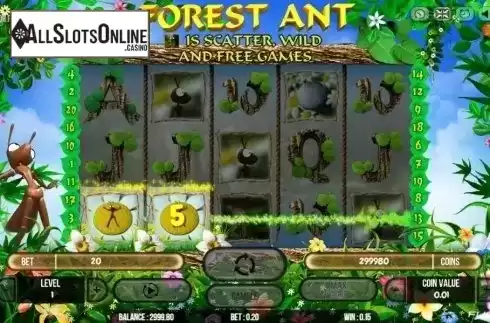 Win screen. Forest Ant from Fugaso