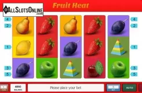 Reel Screen. Fruit Heat from InBet Games