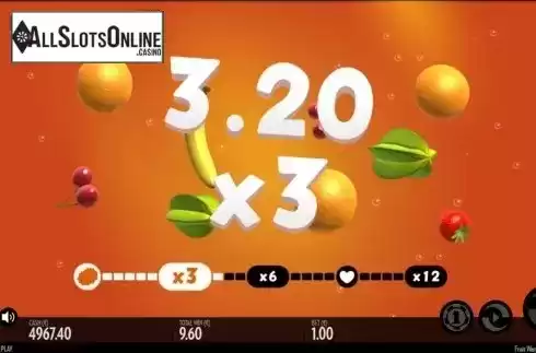 FreeSpins Win Calculation. Fruit Warp from Thunderkick