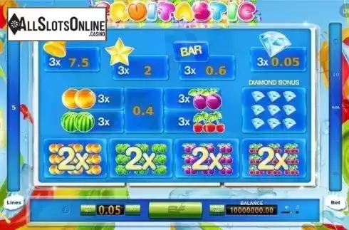 Screen2. Fruitastic from BF games