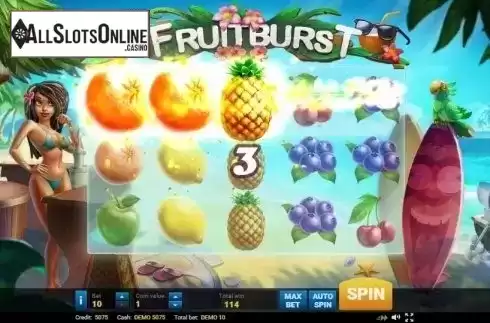 Wild Win screen. Fruitburst from Evoplay Entertainment