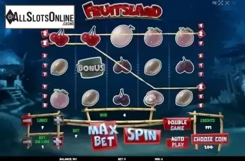 Win screen. FruitsLand from Evoplay Entertainment