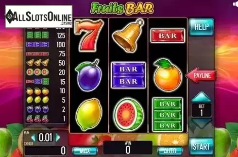 Game Screen. Fruits Bar from InBet Games