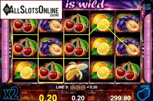 Win screen 2. Fruity Hot from Casino Technology