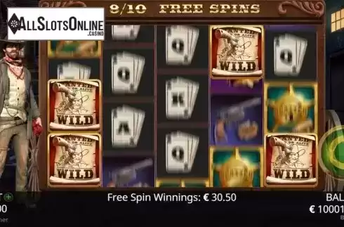 Sticky Wilds in Free Spins. Gunspinner from Booming Games