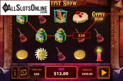 Win Screen. Gypsy Show from MultiSlot