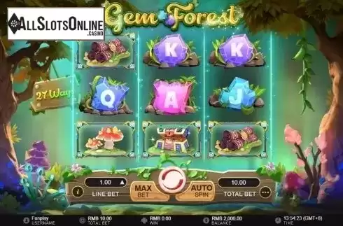 Reel Screen. Gem Forest from GamePlay