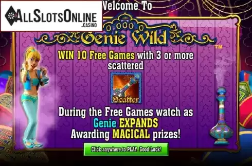 Game features. Genie Wild from NextGen