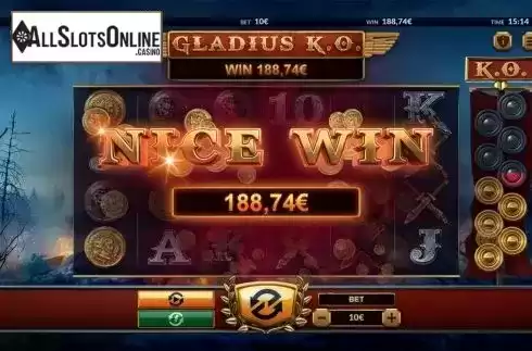 Win Screen 4. Gladius KO from Green Jade Games