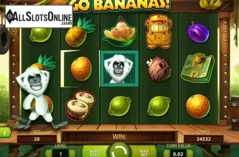 Screen2. Go Bananas from NetEnt