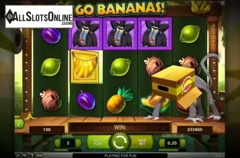 Screen4. Go Bananas from NetEnt