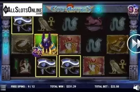 Free Spins 3. God Anubis from Slot Factory