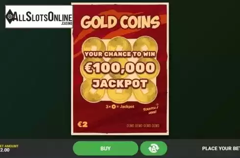 Reel screen. Gold Coins from Hacksaw Gaming