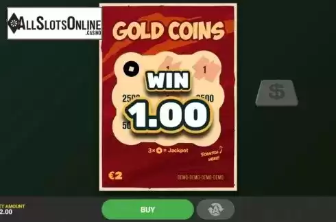Win screen 2. Gold Coins from Hacksaw Gaming