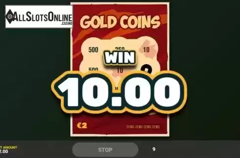 Win screen 3. Gold Coins from Hacksaw Gaming
