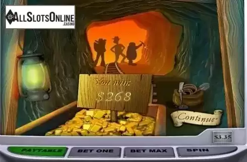 Bonus Game Win. Gold Rally from Playtech