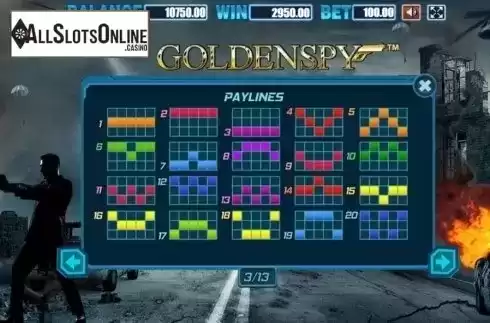 Lines. Golden Spy from Allbet Gaming