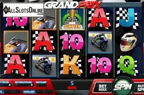 Win Screen . Grand Prix from TOP TREND GAMING
