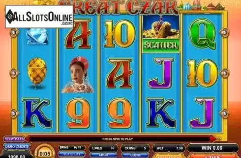 Screen 3. Great Czar from Microgaming