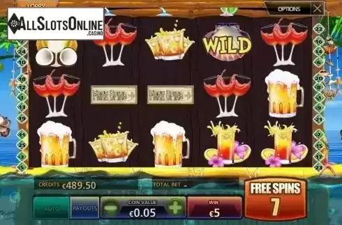 Free Spins screen. Happy Hour (MultiSlot) from MultiSlot