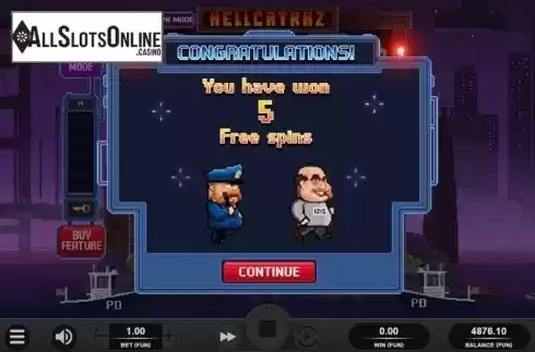 Free Spins 1. Hellcatraz from Relax Gaming
