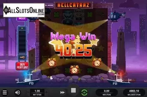 Mega Win. Hellcatraz from Relax Gaming