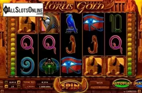 Screen2. Horus Gold from Capecod Gaming