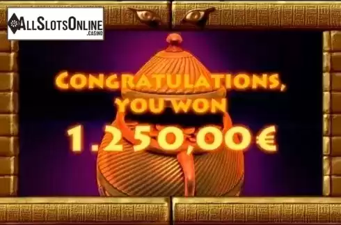 Bonus game. Win. Horus Gold from Capecod Gaming