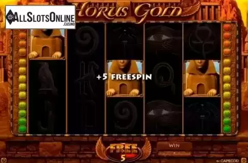 Free spin. Horus Gold from Capecod Gaming