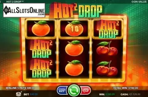 Win screen 2. Hot 2 Drop from Betsson Group