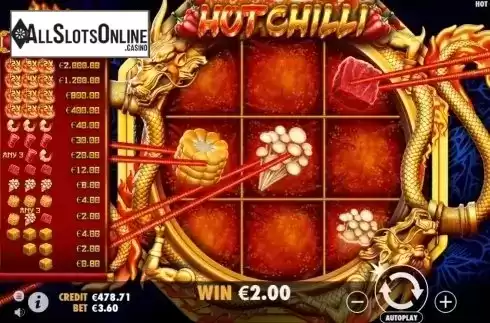 Win Screen 2. Hot Chilli from Pragmatic Play