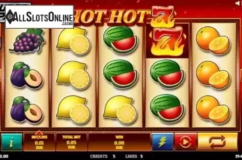 Reel Screen. Hot Hot 7 from Givme Games