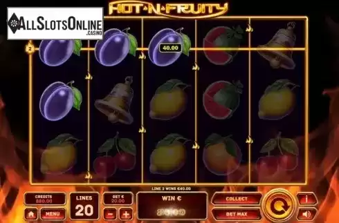 Win Screen 1. Hot'n'Fruity from Tom Horn Gaming