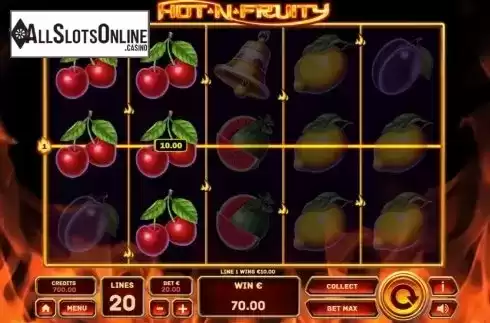Win Screen 2. Hot'n'Fruity from Tom Horn Gaming