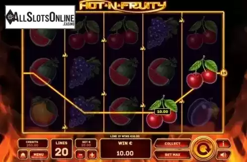 Win Screen 3. Hot'n'Fruity from Tom Horn Gaming