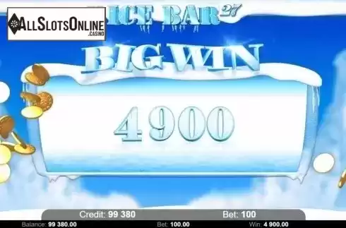 Big Win. Ice Bar 27 from KAJOT