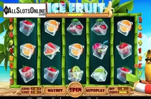 Reel screen. Ice Fruits from BetConstruct