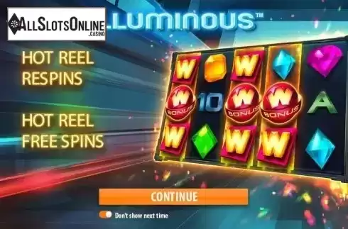 Game features. Illuminous from Quickspin