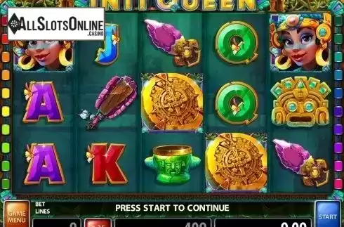Reels screen. Inti Queen from Casino Technology