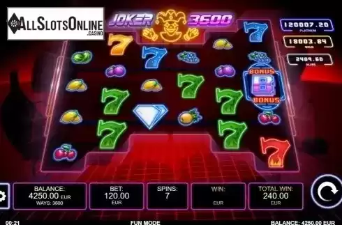 Free Spins 2. Joker 3600 from Kalamba Games