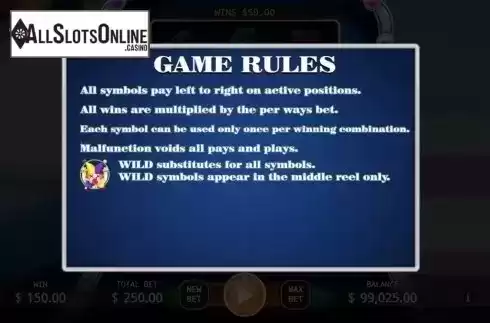 Game Rules. Joker Slot from KA Gaming