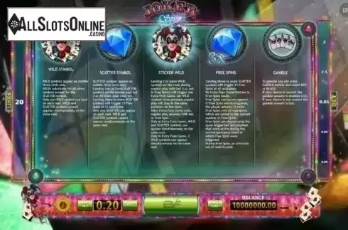 Screen4. Joker Spin from BF games