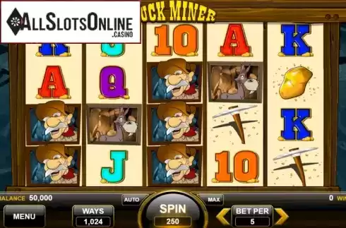 Reel Screen. Luck Miner from Spin Games