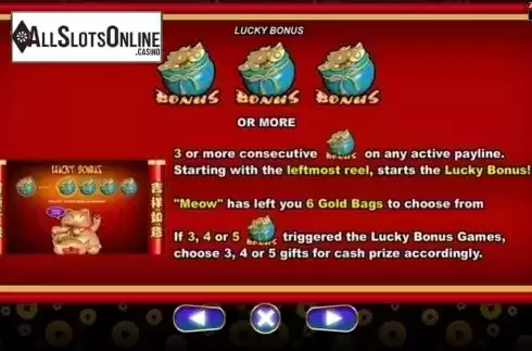 Features 2. Lucky Meow from Spadegaming