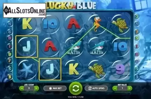Win Screen 3. Lucky Blue from BGAMING