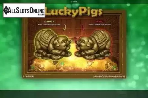 Game Screen . Lucky Pigs from Betixon