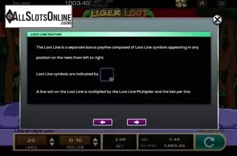 Info 4. Liger Loot from High 5 Games