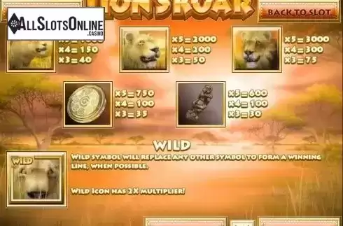 Screen3. Lion's Roar (Rival Gaming) from Rival Gaming