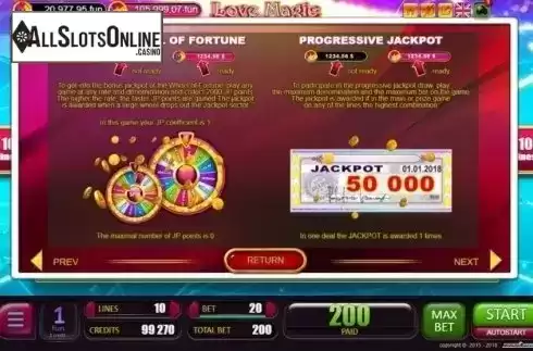 Jackpot. Love Magic from Belatra Games