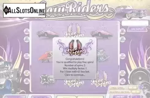 Free Spins. Low Riders from XIN Gaming
